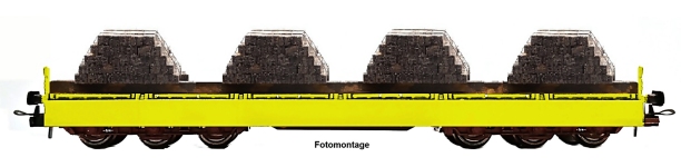 NPE NW22928 - H0 - Schwerlastwagen Salmms 454 Holzschwellen, DB AG, Ep. VI